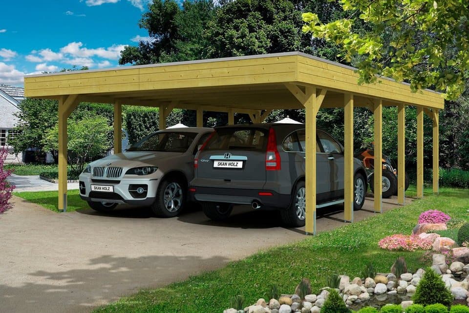 Skanholz Doppelcarport Friesland, BxT: 557x860 cm, 204 cm Einfahrtshöhe - Bild 1