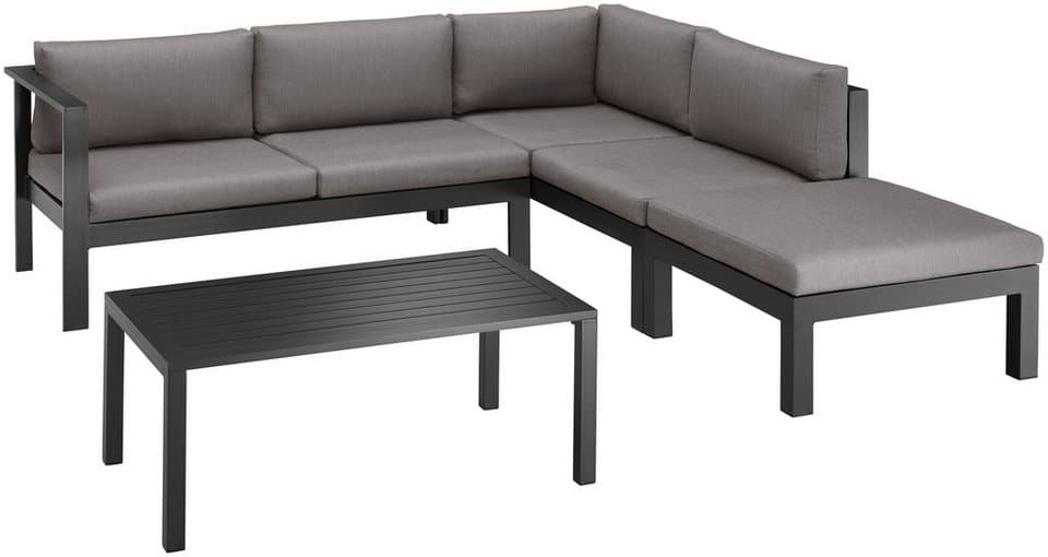 KONIFERA Gartenlounge-Set Dubai, (14-tlg), Ecklounge, Tisch 100x59 cm, Aluminium - Thumbnail 2