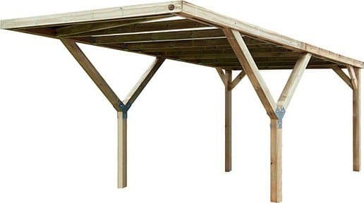 weka Einzelcarport, BxT: 306x606 cm, 241 cm Einfahrtshöhe, mit Stahldach - Bild 1