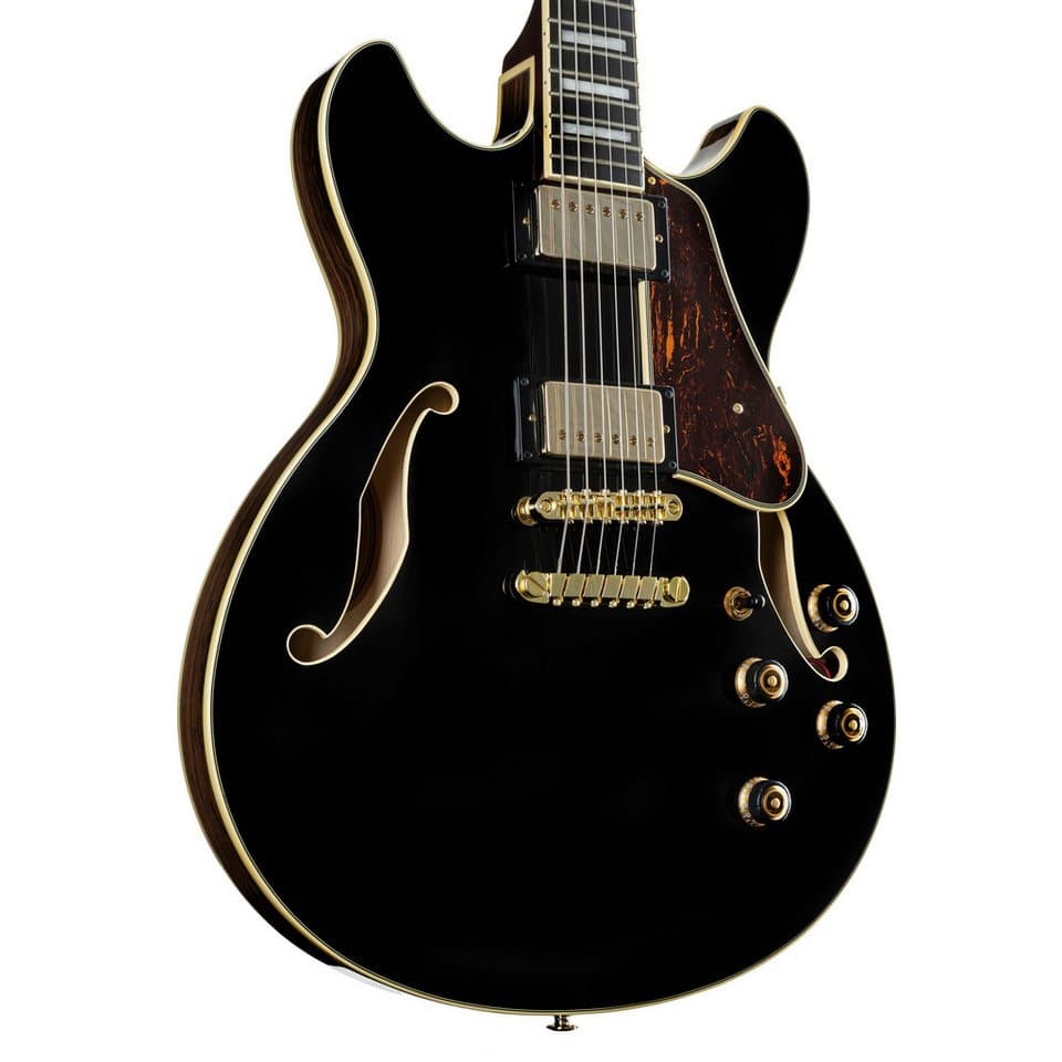 Ibanez Halbakustik-Gitarre, Halb-Akustik Gitarren, Semi Hollow-Modelle, Artcore Expressionist AS93BC-BK Black - Halbakustik Gitarre - Thumbnail 6