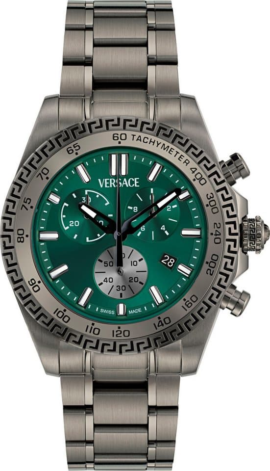 Versace Chronograph VERSACE CHRONO X VE9K00624, Quarzuhr, Armbanduhr, Herrenuhr,Swiss Made,Edelstahlband,Stoppfunktion