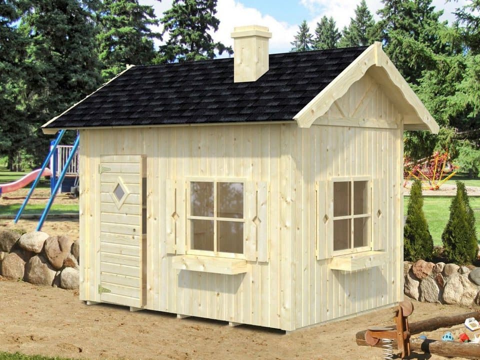 Palmako Spielhaus Grete 3,7 m², mit Vorgefertigte Wandelemente - Thumbnail 2