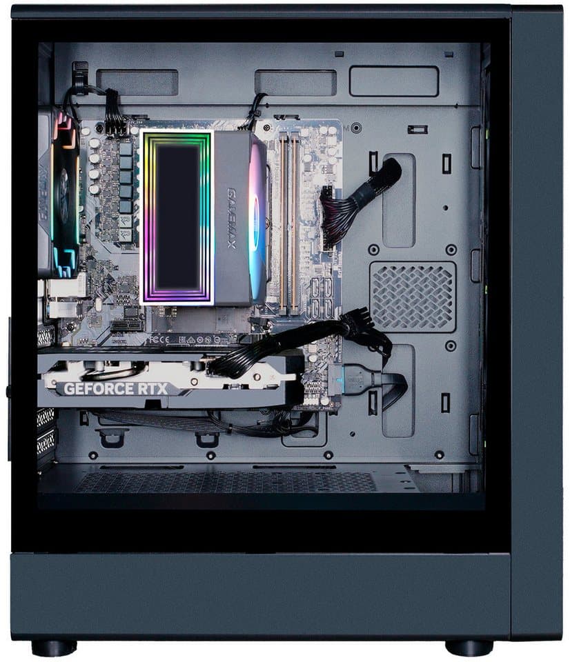 GAMEMAX MegaDeal AERIS GB 8131 AMD Ryzen 7 5700X 32GB 1TB SSD RTX 5060Ti Gaming-PC-Komplettsystem (32", AMD Ryzen 7 5700X, RTX 5060 Ti, 32 GB RAM, 1000 GB SSD, Windows 11 + MSI MAG 32C6X Curved Monitor 80cm (32) - Thumbnail 5