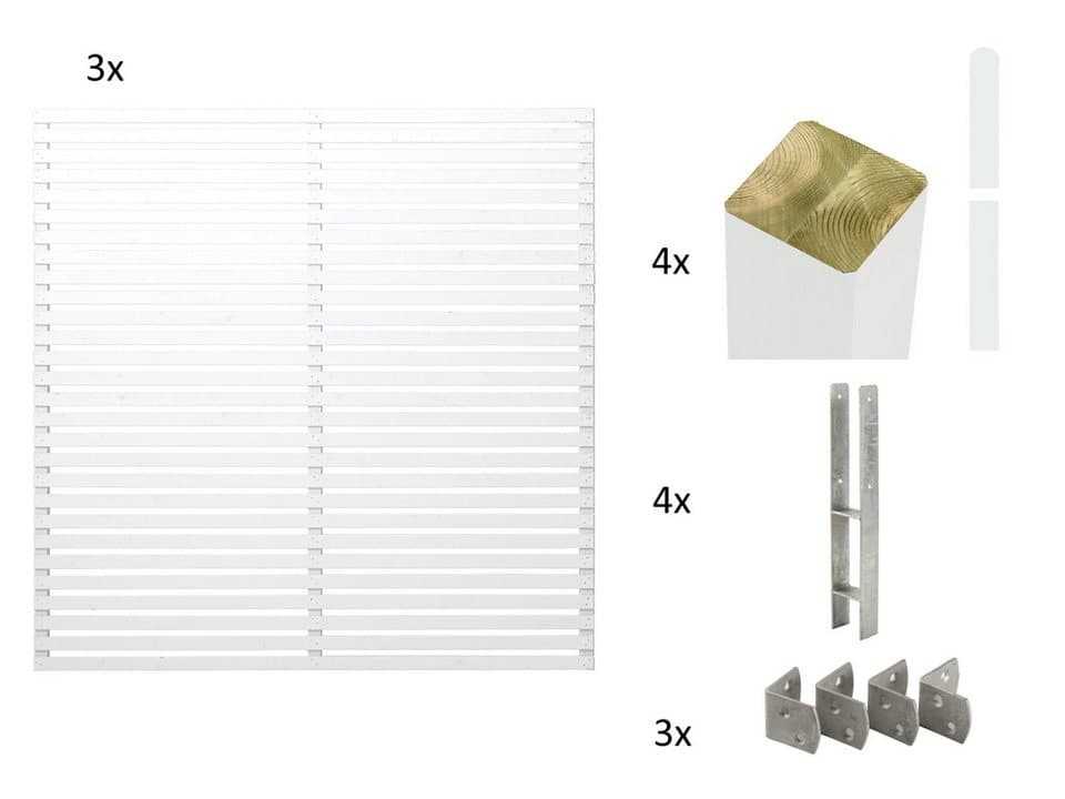 PLUS Sichtschutzelement Tokyo, (Set), Höhe: 180 cm, Gesamtlänge: 5,76 bis 13,32 m, zum Einbetonieren - Thumbnail 3