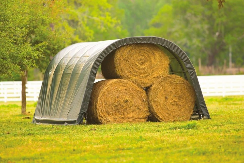 ShelterLogic Foliengerätehaus Weidezelt, BxT: 370x610 cm, 22,57m², Grün - Thumbnail 9