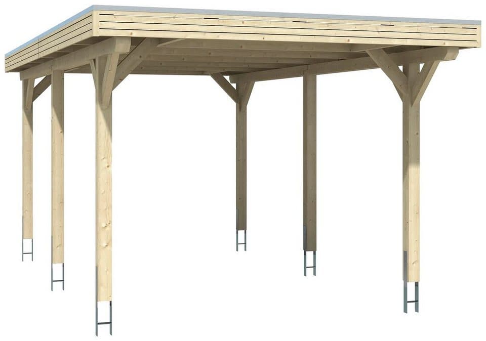 Skanholz Einzelcarport Spessart, BxT: 355x604 cm, 220 cm Einfahrtshöhe - Thumbnail 2