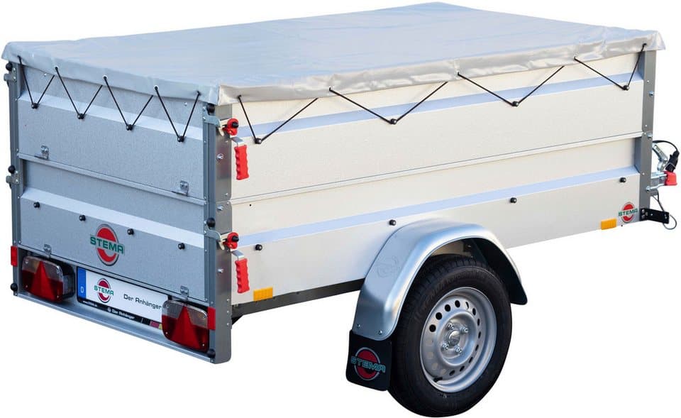 STEMA PKW-Anhänger Basic 750 Kippsdeichsel, max. 586 kg, 2-tlg., inkl. Bordwandaufsatz - Bild 1