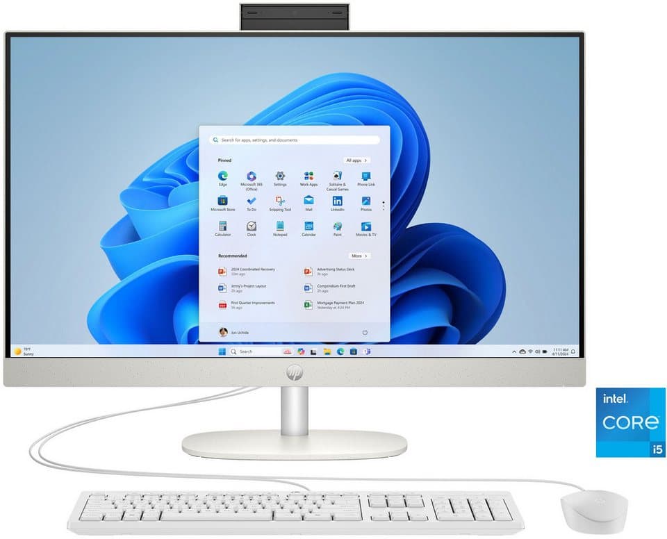 HP 27-cr0002ng All-in-One PC (27 Zoll, Intel Core i5 1335U, Iris® Xe, 8 GB RAM, 512 GB SSD) - Bild 1