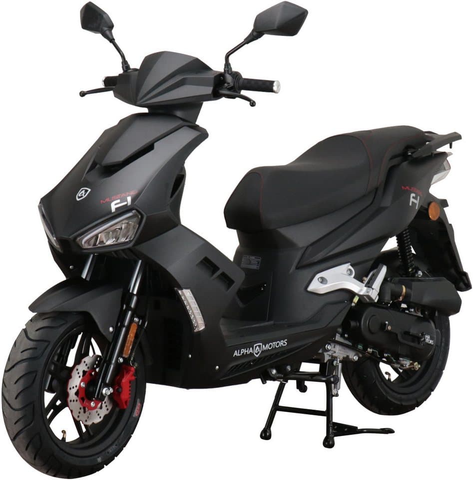 Alpha Motors Motorroller Mustang FI, 50 ccm, 45 km/h, Euro 5, mit USB-Anschluss und Lenkerschloss, sportliches Design - Thumbnail 2