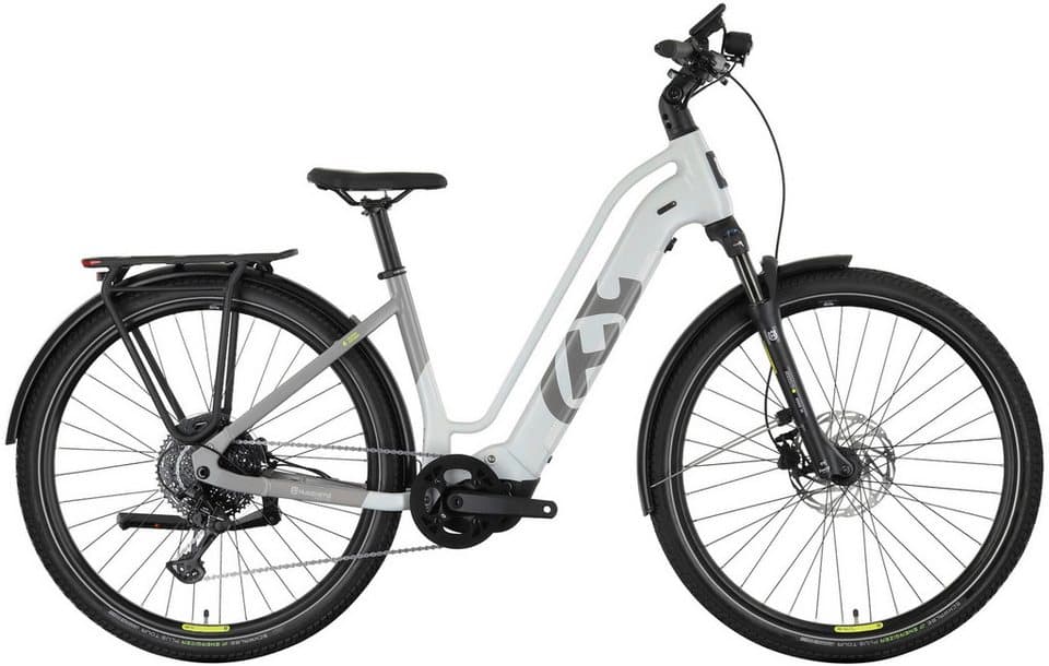 Husqvarna E-BICYCLES E-Bike Trekkingrad E-Trekkingbike Grand Pather 4, 11 Gang Tektro RD-M550 Schaltwerk, Kettenschaltung, Mittelmotor, 630 Wh, (tiefer Einstieg, 28", Yamaha Motor, Scheibenbremsen, Straßenzulassung), Pedelec, Elektrofahrrad für Herren - Bild 1