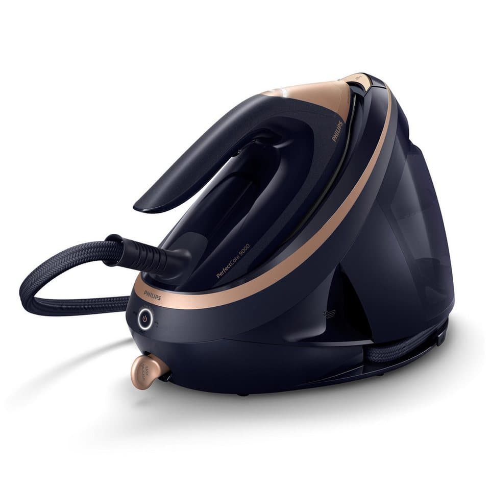 Philips Dampfbügelstation PSG9030/20 PerfectCare 9000 Series, 1800 ml Wassertank, ActiveSense Technologie, SteamGlide Elite Bügelsohle, 720 gr Dampfstoß