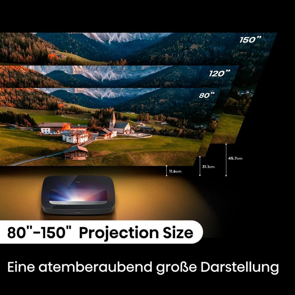Hisense PL2 Laser-TV (2700 lm, 3000:1, 3840 x 2160 px) - Thumbnail 14