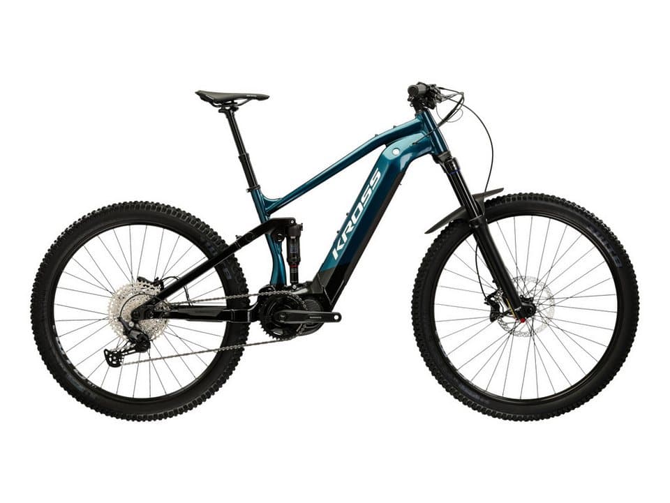 Kross E-Bike Mountainbike E-MTB Grist Boost 2.0 630 29" türkis 12 Gänge - Shimano Mittelmotor, 12 Gang Shimano DEORE M6100 Schaltwerk, Kettenschaltung, Mittelmotor, 630 Wh, SHIMANO Steps 36 V/250 W, Mittelmotor DU-EP800
