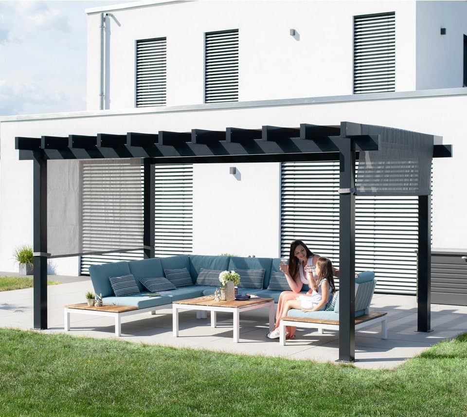 Sojag Pavillon Pergola Yamba 10x16 anthrazit, BxTxH: 495x295x253 cm