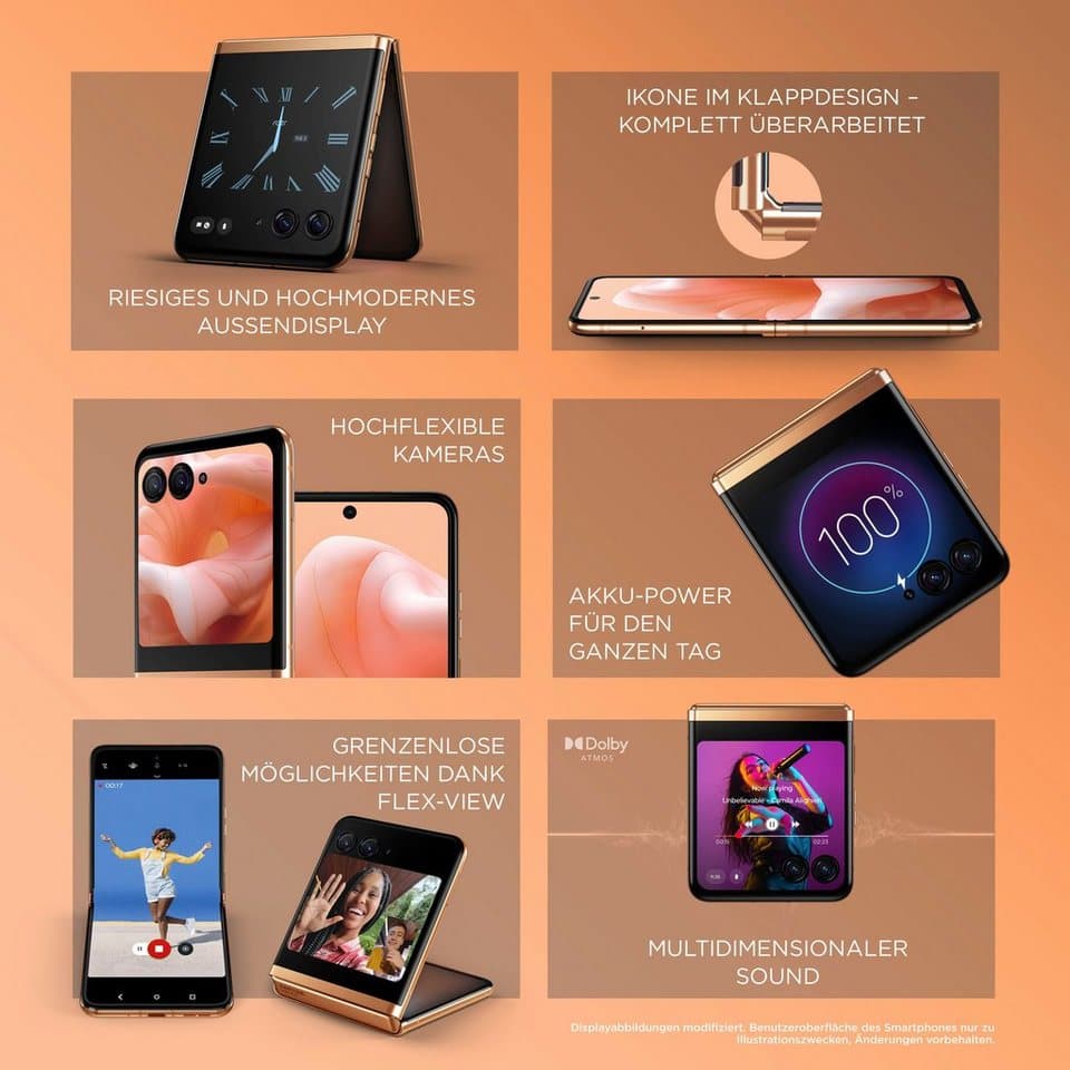 Motorola Motorola razr40 ultra Smartphone (17,52 cm/6,9 Zoll, 256 GB Speicherplatz, 12 MP Kamera) - Thumbnail 22