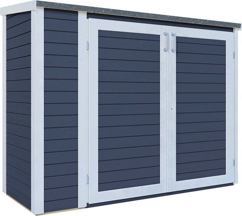 KONIFERA Mülltonnenbox Gartenschrank Multi 3 (Komplett-Set), aus Fichte, BxTxH: 200x82x163 cm - Thumbnail 4