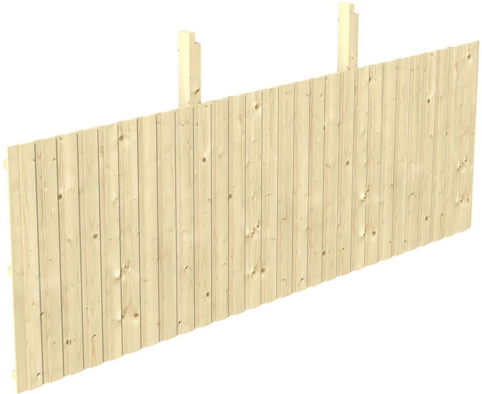 Skanholz Carport-Rückwand, BxH:550x180 cm, aus Deckeschalung 20x120mm - Bild 1