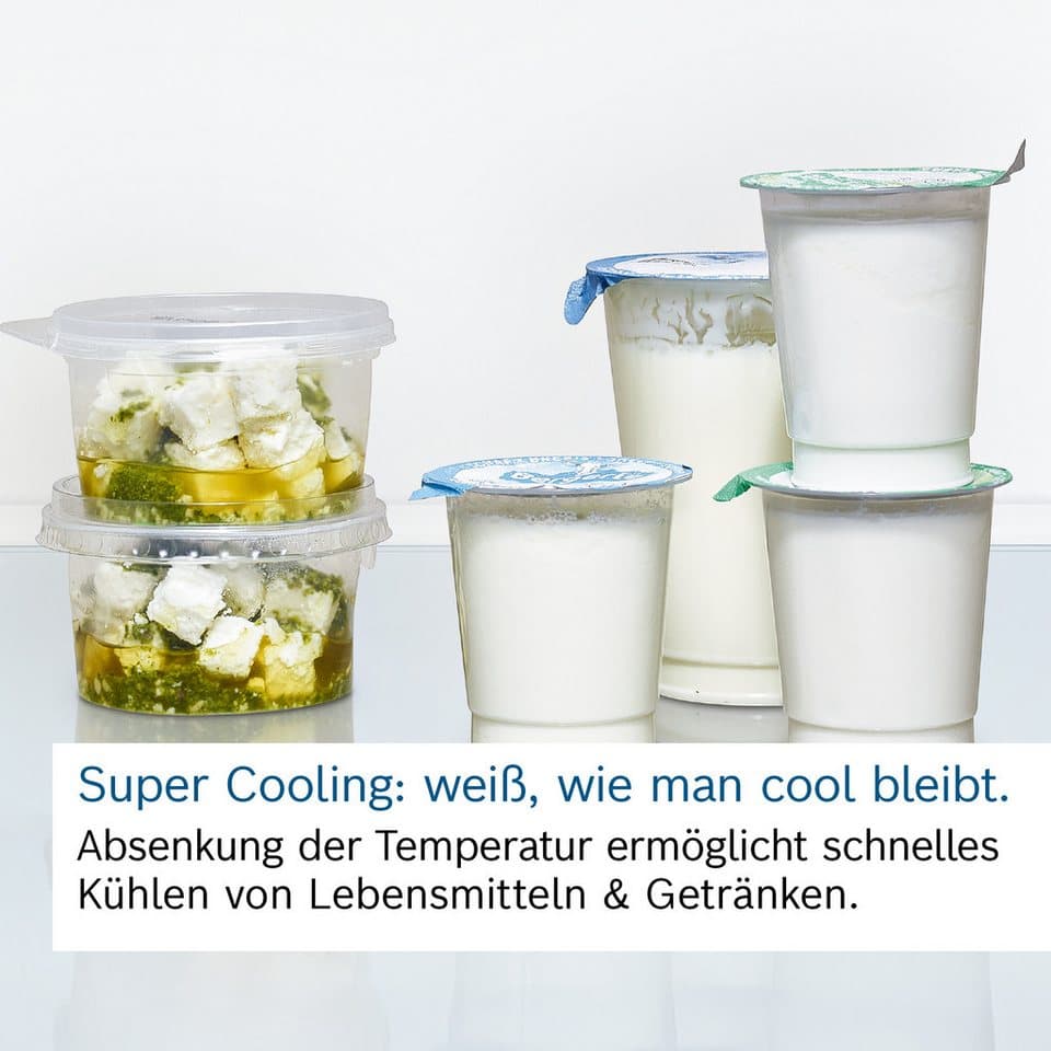 BOSCH Kühl-/Gefrierkombination Serie 4 KGN39OCAF, 203 cm hoch, 60 cm breit, Green Collection: produziert mit CO₂ reduzierten Materialien - Thumbnail 7