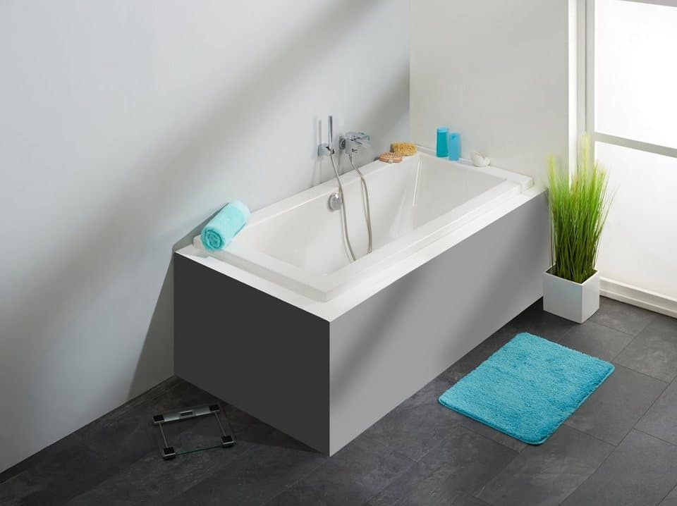 OTTOFOND Badewanne Cubic, (Komplett-Set, 3-tlg), mit Wannenträger und Ablaufgarnitur - Bild 1