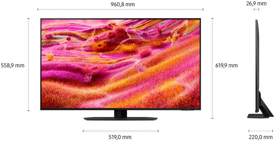 Samsung GQ43QN90FAT QLED-Fernseher (108 cm/43 Zoll, 4K Ultra HD, Smart-TV, NQ HDR, Glare Free, Upscaling Pro, Dolby Atmos & AI Sound, bis 165Hz) - Thumbnail 13