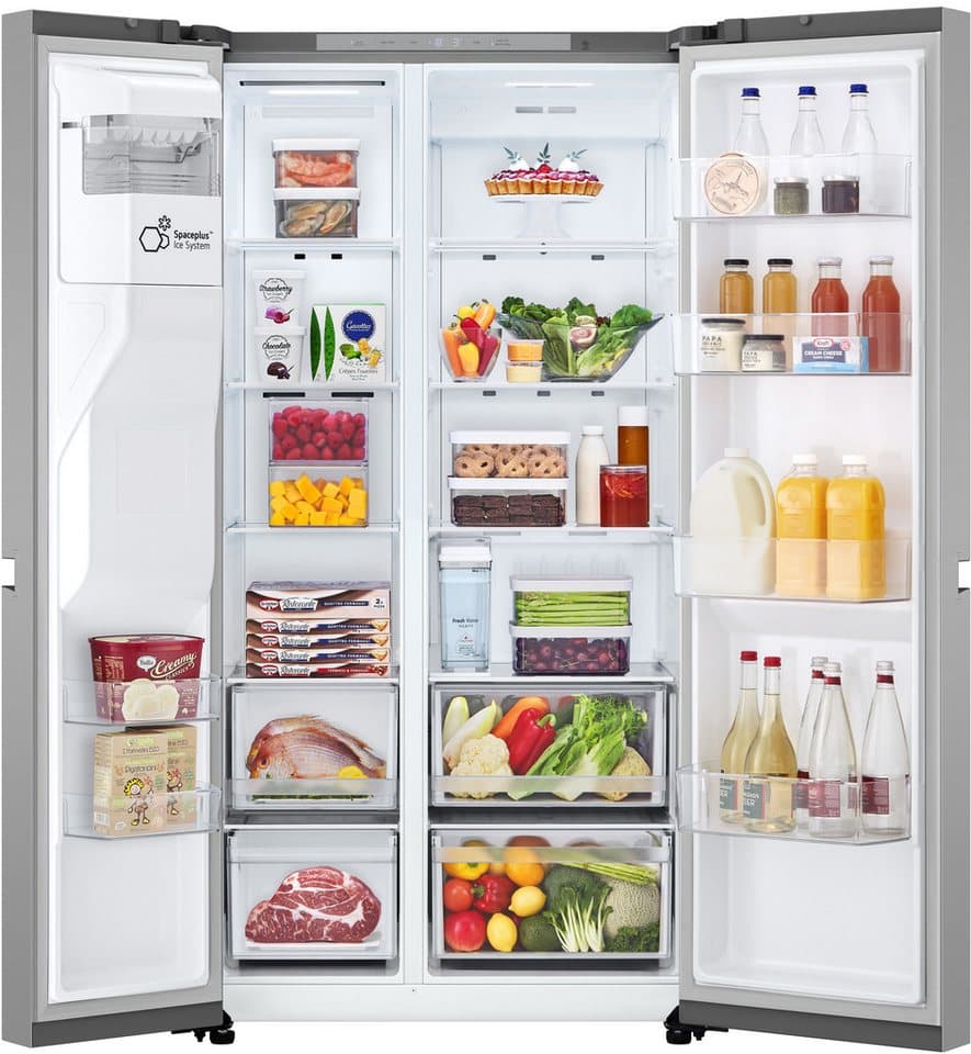 LG Side-by-Side GSLC41PYPE, 179 cm hoch, 91,3 cm breit, Total No Frost, LINEARCooling, Multi-Airflow, Integrierter Wassertank - Thumbnail 4
