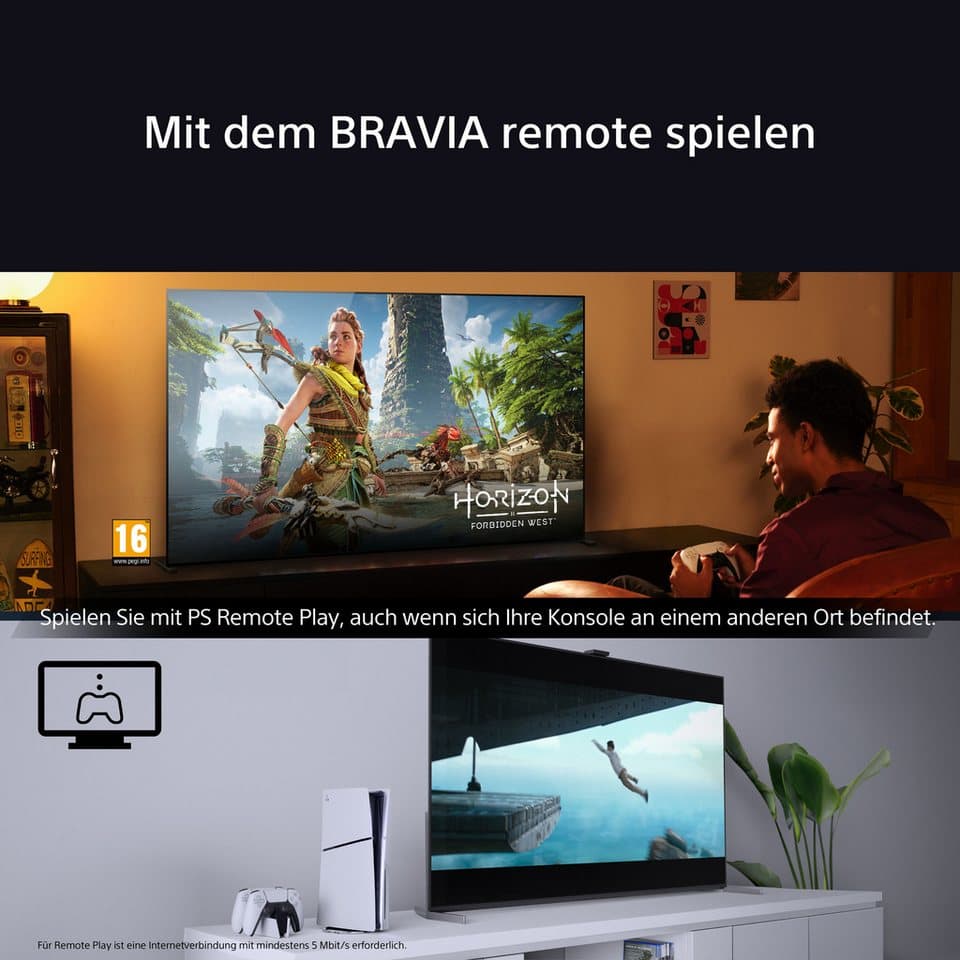 Sony K-65XR80 OLED-Fernseher (164 cm/65 Zoll, 4K Ultra HD, Smart-TV, Google TV, BRAVIA 8, 4K HDR, Dolby Vision & Atmos + Bar 8) - Thumbnail 21