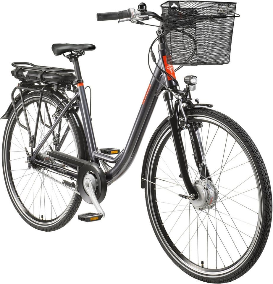 Telefunken E-Bike Cityrad Multitalent RC657, 7 Gang Shimano Nexus Schaltwerk, Nabenschaltung, Frontmotor, 536,5 Wh, Pedelec, Elektrofahrrad für Damen u. Herren - Thumbnail 2