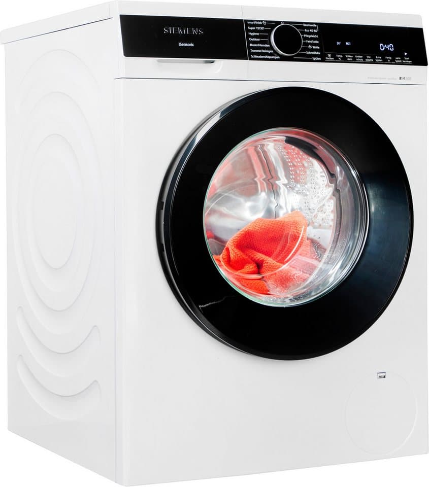 SIEMENS Waschmaschine iQ500 WG56G2Z41, 10 kg, 1600 U/min, Knitter-Programm smartFinish, Antiflecken-System, Outdoor-Programm