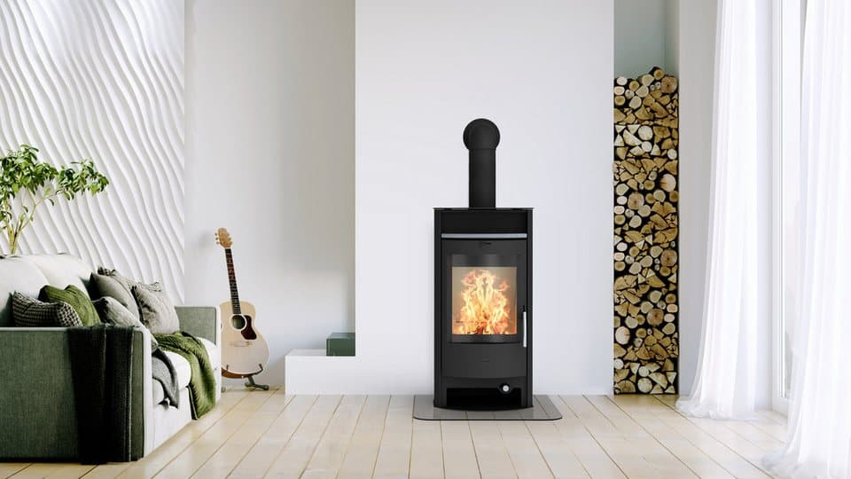 Fireplace Kaminofen »Parma Stahl«, Dauerbrand geprüft, Lieferung bis ins Wohnzimmer, 6,3 kW, Dauerbrand, geprüft, für Anthrazit Nuss 3 geeignet, Exklusiv, schwarz - Thumbnail 2