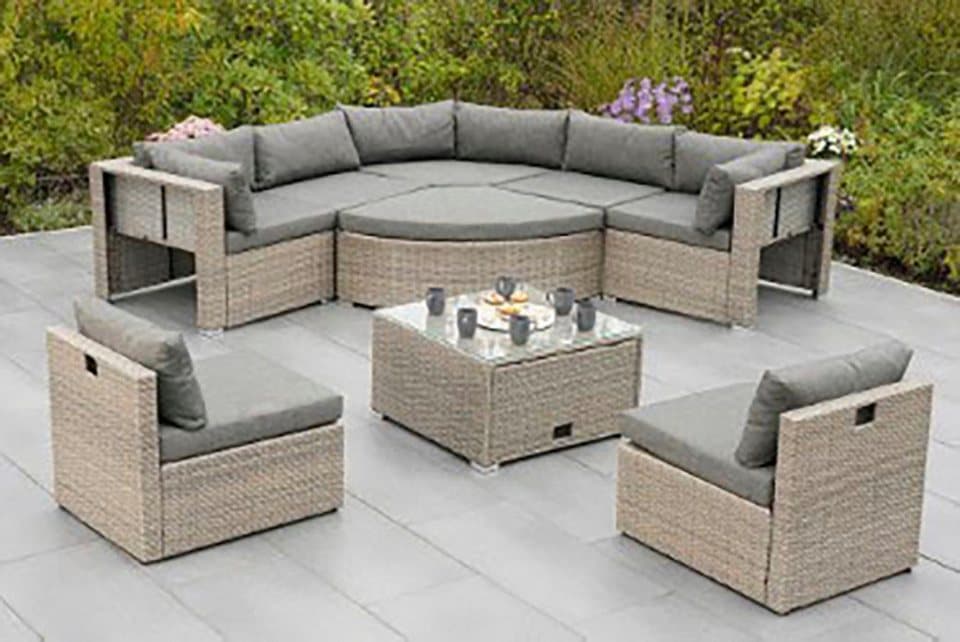 MERXX Gartenlounge-Set Rivello, (23-tlg), inkl. Auflagen, Aufstellmaß BxTxH: 225x225x63 cm - Thumbnail 7