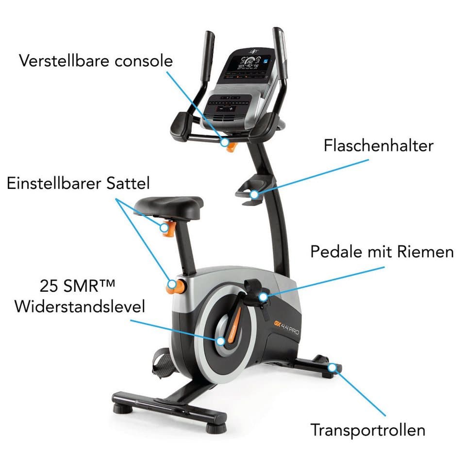 NordicTrack Heimtrainer GX 4.4 Pro (mit integr. Lautsprechern), 125 kg max. Benutzergewicht, Fahrrad, 25 Widerstandsstufen - Thumbnail 6