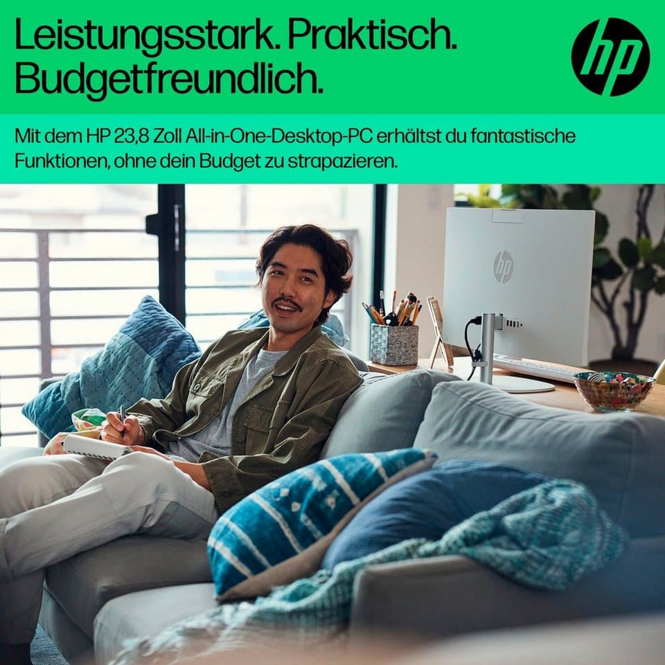 HP 24-cr1201ng All-in-One PC (23,8 Zoll, Intel Core Ultra 5 125U, Intel Internal Graphics, 16 GB RAM, 512 GB SSD) - Thumbnail 10