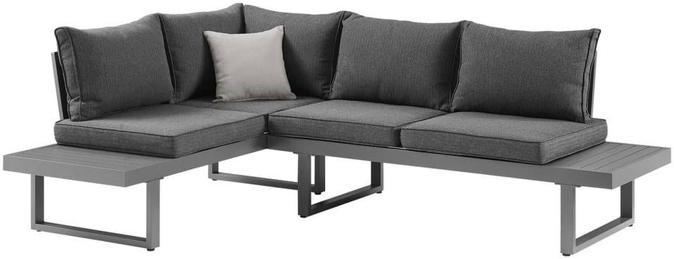 KONIFERA Gartenlounge-Set Hamburg, (Set, 14-tlg., Tisch:100x60x60/40cm,abnehmbare Rückenlehnen,individuell aufstellbar), höhenverstellbarer Tisch, inkl. Schutzhülle, Aluminiumgestell - Thumbnail 2