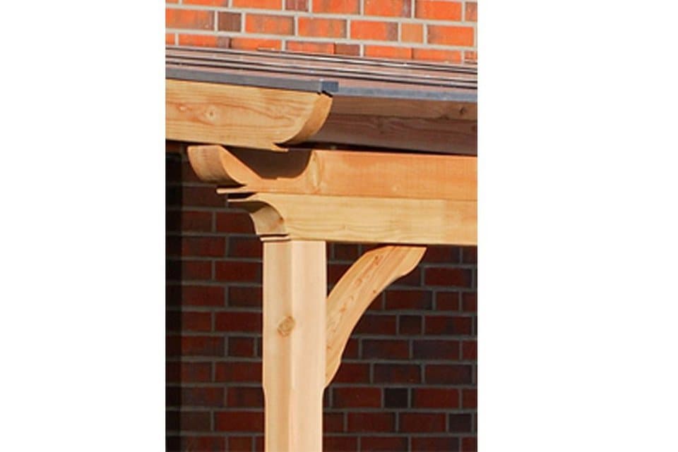 Skanholz Terrassendach Ravenna, BxT: 434x250 cm, Bedachung Doppelstegplatten, 434 cm Breite, verschiedene Tiefen - Thumbnail 4