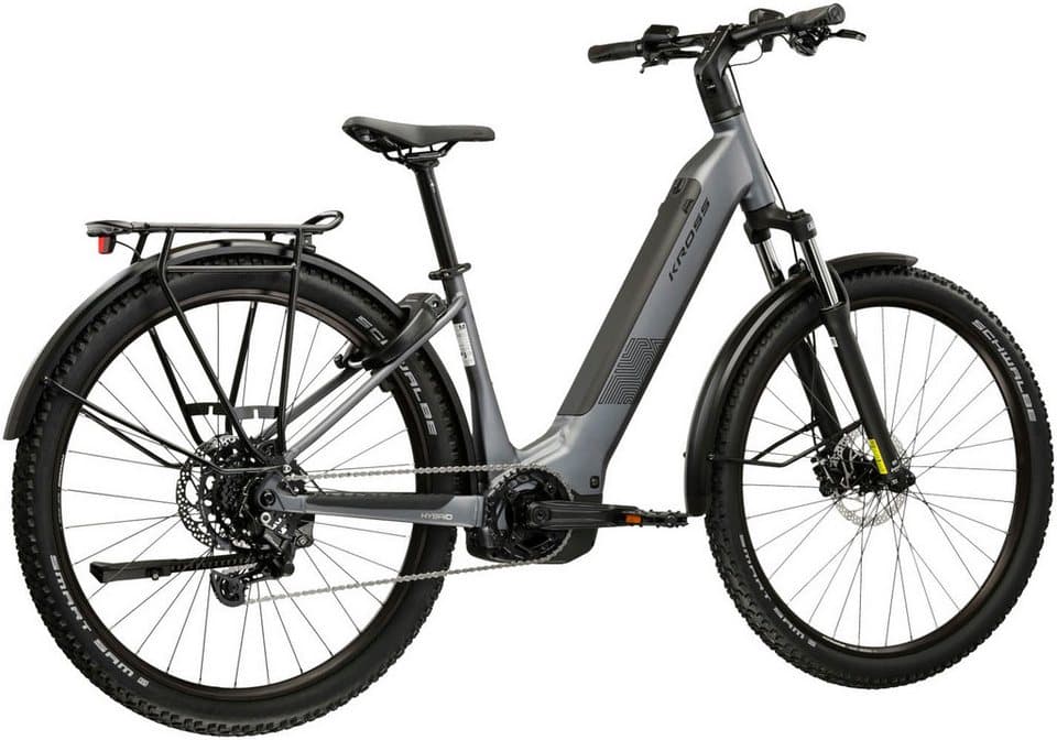 Kross E-Bike ATB Influx Hybrid SUV 2.0 16,7Ah / BOSCH 600 Wh 29" grau 9 Gänge 2026, 9 Gang Shimano CUES U4000 Schaltwerk, Kettenschaltung, Mittelmotor, 600 Wh, BOSCH PERFORMANCE LINE PX 36 V/250 W, Mittelmotor - Thumbnail 3