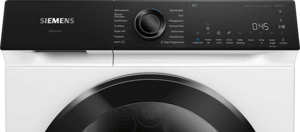 SIEMENS Wärmepumpentrockner iQ500 WQ45H2BECO, Selbstreinigender Kondensator, intelligentDry, autoDry, Home Connect - Thumbnail 8