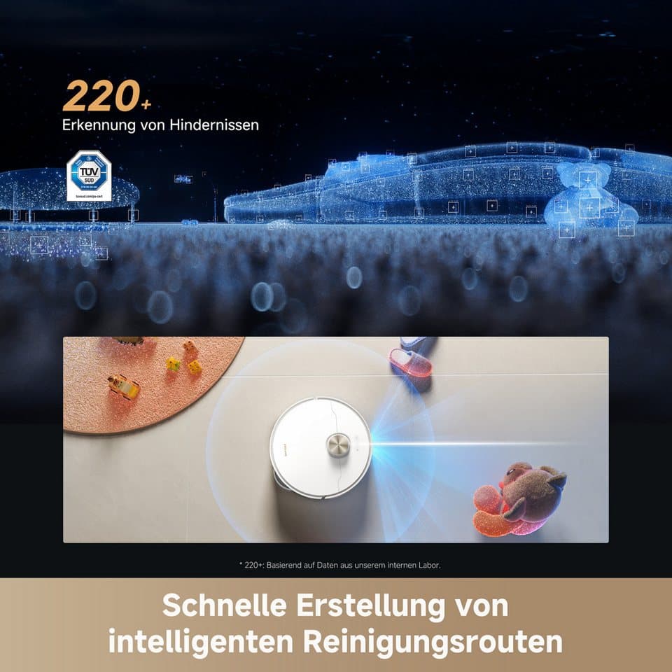 Dreame Saugroboter L50s Pro Ultra, 600 W, beutellos, Basisstation, App-Steuerung - Thumbnail 15