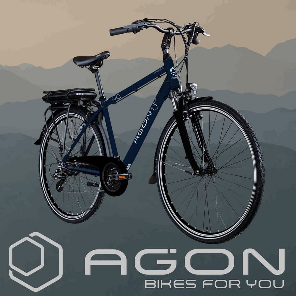 AGON E-Bike Trekkingrad Avesa, 21 Gang, Kettenschaltung, Heckmotor, 374 Wh, Pedelec, Elektrofahrrad für Damen u. Herren - Thumbnail 7