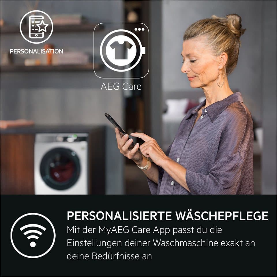 AEG Waschmaschine 9000 AbsoluteCare® LR9W80600 914501216, 10 kg, 1600 U/min, SoftWater: Schützt Farbe und Form durch enthärtetes Wasser bei 30°C - Thumbnail 3