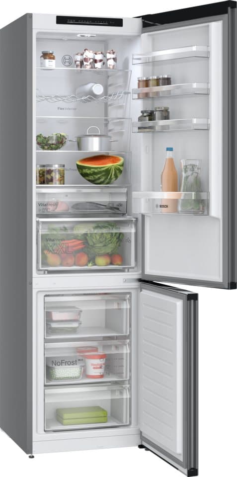 BOSCH Kühl-/Gefrierkombination Serie 4 KGN39OCAF, 203 cm hoch, 60 cm breit, Green Collection: produziert mit CO₂ reduzierten Materialien - Thumbnail 8