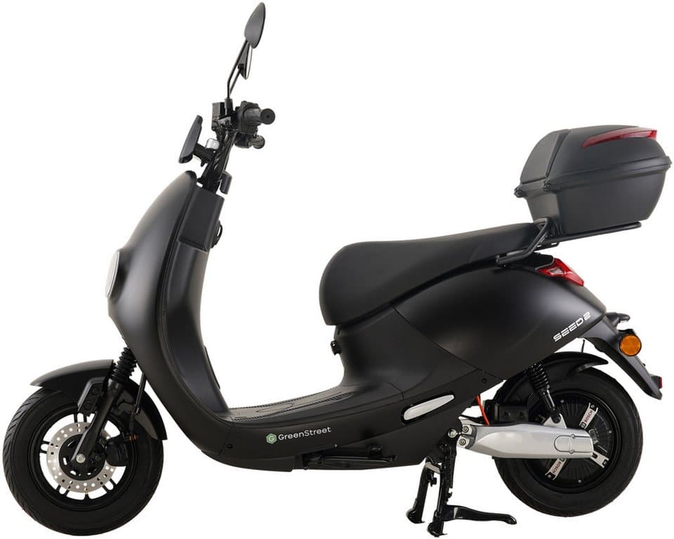GreenStreet E-Motorroller SEED2 2000W 45 km/h schwarz inkl. Topcase, 2000 W, 45 km/h - Thumbnail 5