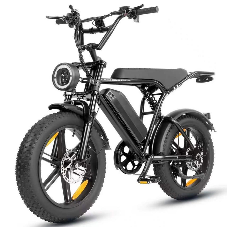 Vankel E-Bike Cityrad E-MTB E6-2.0 Damen u. Herren 48V 15Ah 720WH 250W 80Nm 108 km, 7 Gang Shimano, Kettenschaltung, Heckmotor, 720 Wh, (mit Akku-Schlüssel, Beleuchtungsset, mit Akku-Ladegerät, mit Werkzeug), bis 100km, 7 Gang Shimano, Kettenschaltung, E-bikes Pedelec - Thumbnail 2