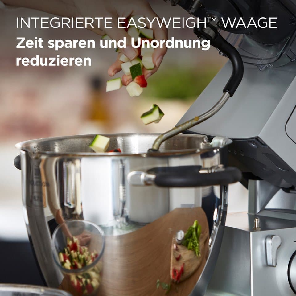 KENWOOD Küchenmaschine mit Kochfunktion Cooking Chef XL KCL95.424SI, 1500 W, 6,7 l Schüssel, mit integrierter Waage und umfangreichem Zubehör - Thumbnail 3