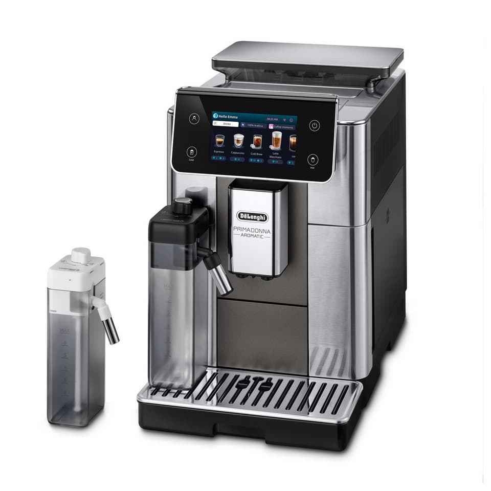 De'Longhi Kaffeevollautomat Primadonna Aromatic ECAM630.75.TM - 35 eiskalte & heiße Kaffeerezepte, Edles italienisches Design, Bean Adapt Technology, Cold Brew Rezepte - Thumbnail 3
