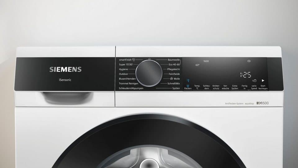 SIEMENS Waschmaschine iQ500 WG56G2Z41, 10 kg, 1600 U/min, Knitter-Programm smartFinish, Antiflecken-System, Outdoor-Programm - Thumbnail 10