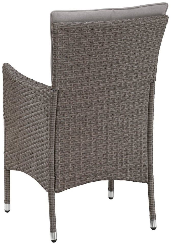 KONIFERA Garten-Essgruppe Mailand, (Set, 25-tlg., 8x Sessel, 8x Sitzauflage, 8x Rückenauflage, 1x Tisch), Polyrattan, verzinkter Stahl, Ablagefläche unter der Tischplatte - Thumbnail 7