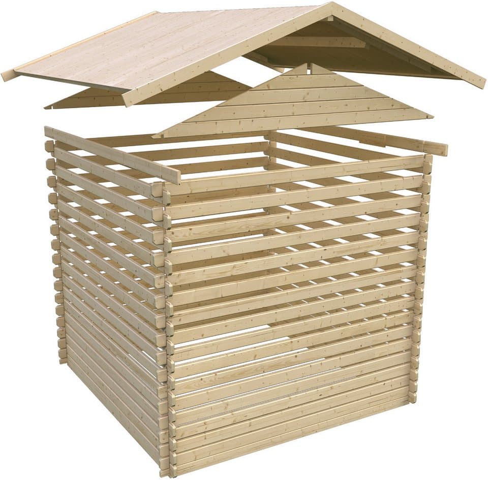 Karibu Gartenhaus Lagor 2, BxT: 507x327 cm, 38mm, 2 Raumhaus aus hochwertiger nordischer Fichte - Thumbnail 7