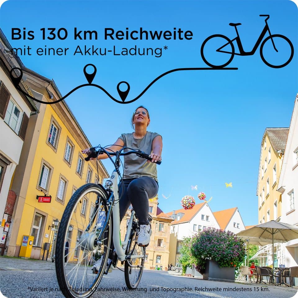 Zündapp E-Bike Cityrad Z503, 7 Gang Shimano Tourney RD-TY21 Schaltwerk, Kettenschaltung, Frontmotor, 536 Wh, Pedelec, Elektrofahrrad für Damen u. Herren - Thumbnail 2