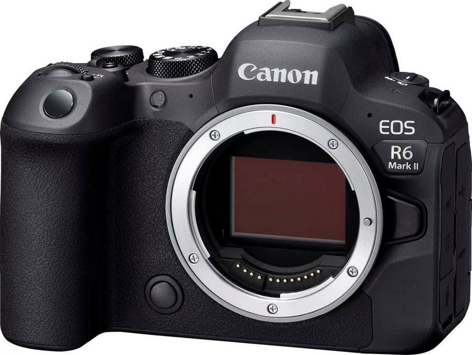 Canon EOS R6 Mark II Body (Gehäuse) Systemkamera (24,2 MP, WLAN (Wi-Fi), Bluetooth, Hybridkamera für Foto und Video ohne Kompromisse)