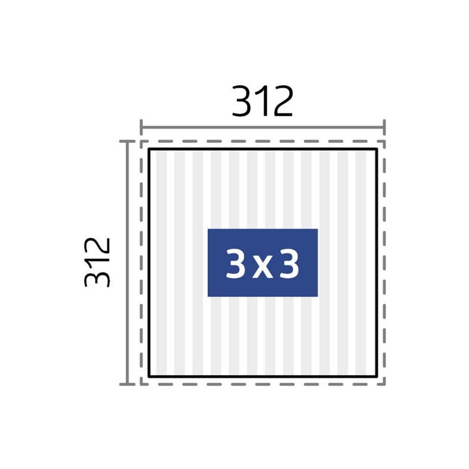 Biohort Pergola 3x3 m, verschiedene Farben, 312x312x264 cm, ausgezeichnet mit dem Red Dot Design Award - Thumbnail 8